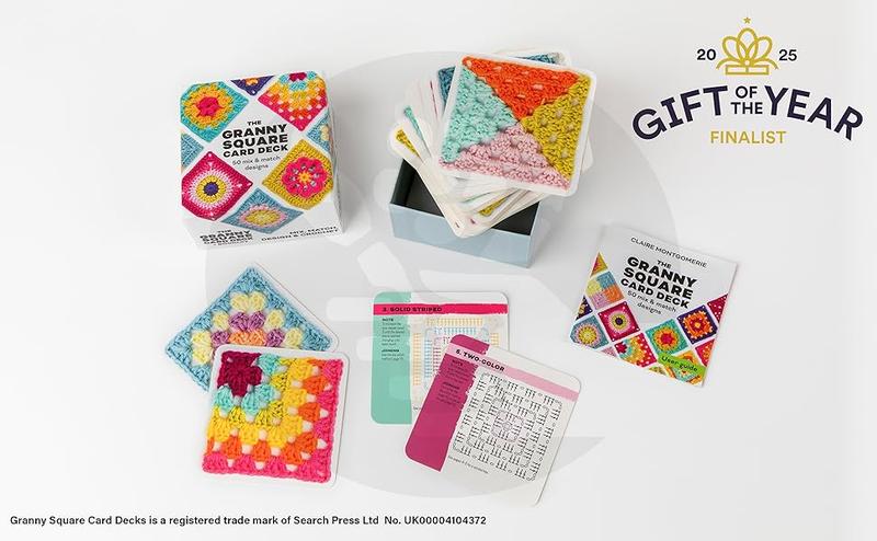 【Upgraded version】 The Granny Square Card Deck - 50 Mix & Match Designs,Crochet Kit for Beginners,Crochet Granny Squares Book, Crochet Kit for Beginners, The Granny Square Card Deck