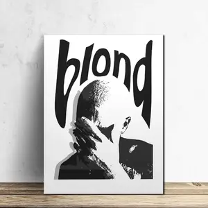 [2D FLAT]1pc Set Singer Wall Painting Black And White Poster, Music Album Cover Poster, Music Painting Wall Painting, Canvas Poster, Bedroom Decoration Poster, Wall Decoration Music Album Art, Music Fan Gifts