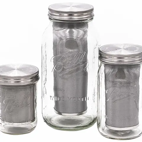 Cold Brew Coffee & Tea Maker Stainless Steel Filter With Lid for Mason Jars