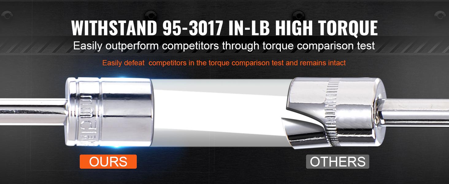 VEVOR Mechanics Tool Set and Socket Set, Various specifications, with 1/4" 3/8" 1/2" Drive Deep and Standard Sockets, Max 450 Pcs SAE and Metric Tools, Portable Mechanics Kit Wrench Hardware