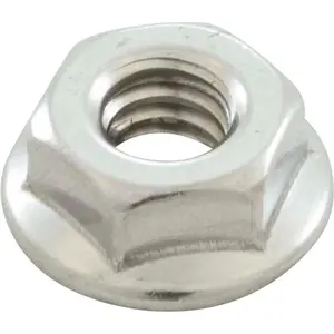 Locknut, Speck E90, Rear Housing Bolt, 1/4" - 20, Serrated, ss