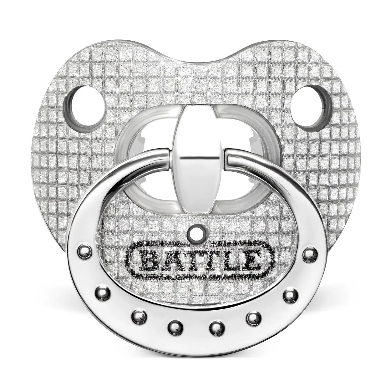 Battle Sports Binky Diamond Oxygen Football Mouthguard - Patented Breathable Flow, No-Boil, Convertible Strap, Fits Over Braces for Youth & Adult, Football Accessories, Over Braces Ok, Diamond Graphic, Mouth Guard, Players, Absorber Shield, Adults