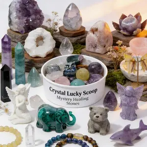 Mystery Crystal Lucky Scoop - Healing Stones & Rare Crystals Surprise | Perfect Gift for Crystal Collectors