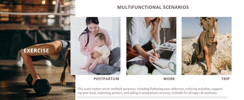 FeelinGirl Women's Tummy Control Postpartum Underbust Cincher Stomach Workout Belly Wrap FeelinGirl Women's Tummy Control Postpartum Underbust Cincher Stomach Workout Belly Wrap