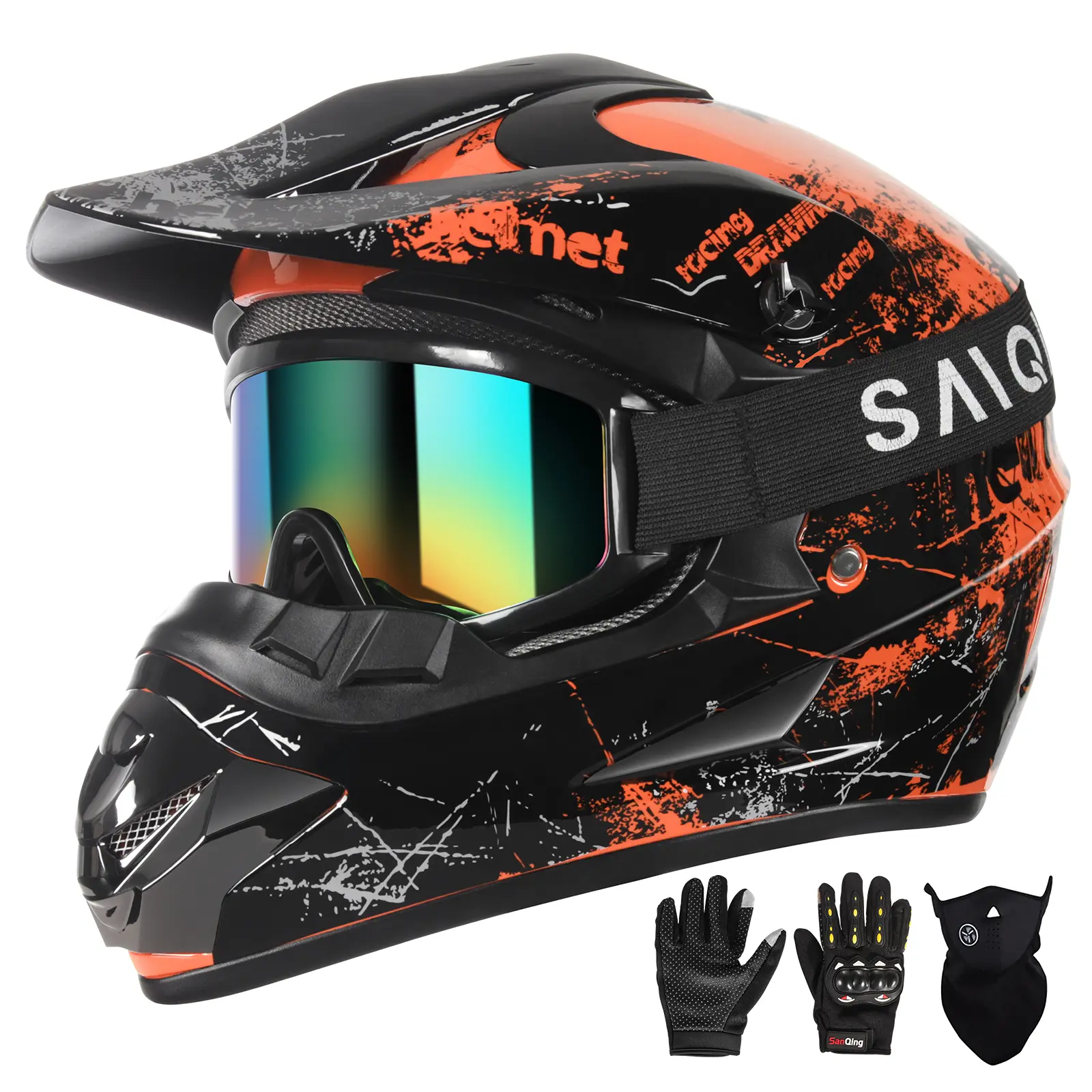 female motorcycle helmets with bluetooth Modular Helmet, DOT Approved Flip Up Full Face Integrated Helmet, Double Visor Helmet Built-in Dual Speaker Microphone, for Adults Men and Women XS~XL : Automotive Amazon Best Sellers: Best Ring chin strap with Bell Top Air Intake Kit Risers:Orange Risers