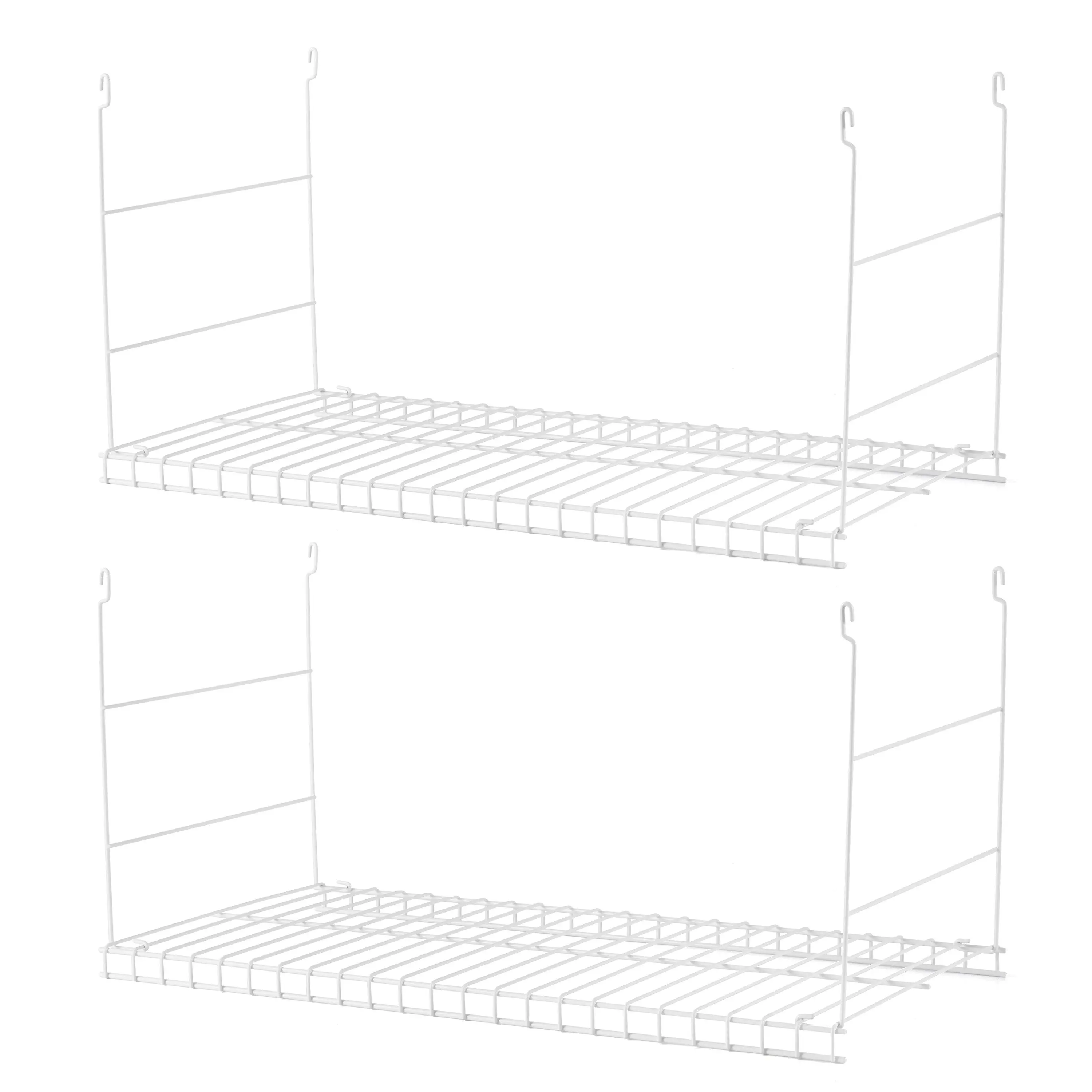 Rubbermaid 24" Universal Closet Steel Wire Added Storage Hanging Shelf Organiser Racks