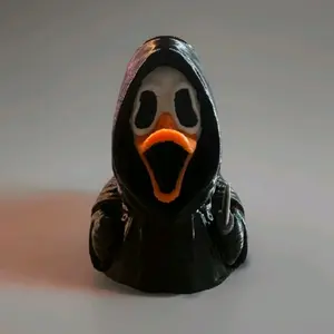 GHOSTFACE (ORANGE BILL) 3D PRINTED DUCK COLLECTIBLE