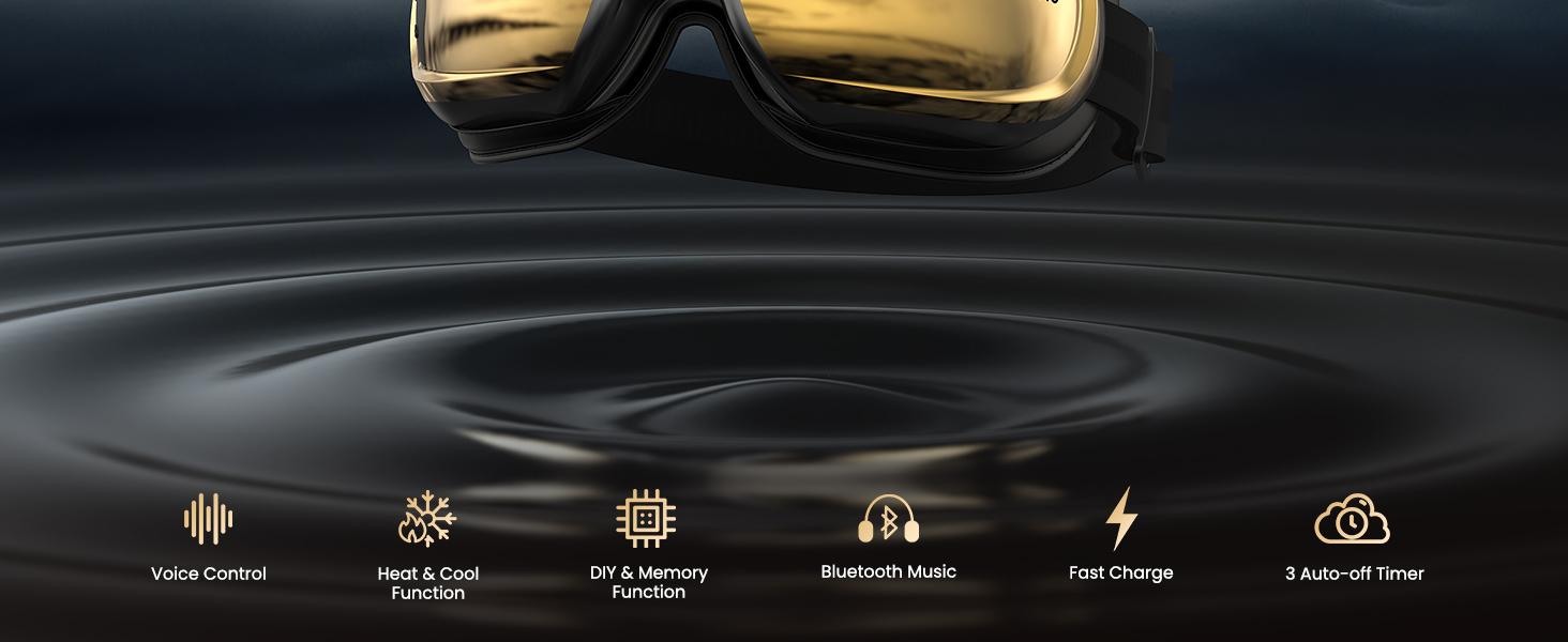 RENPHO Eyeris 3 Voice Control Eye Massager with Heat and Cooling, Valentines Day Gift Choice for Man Women Ice Gel Pack Birthday Gifts for Women Men, Sleep Eye Mask