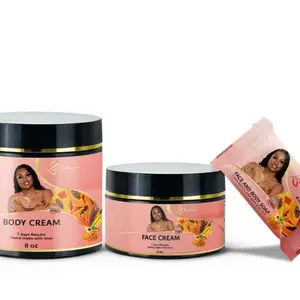 Byennwa  set of 3 Products Glow Body Cream Exfoliate Gently Caramel skincare