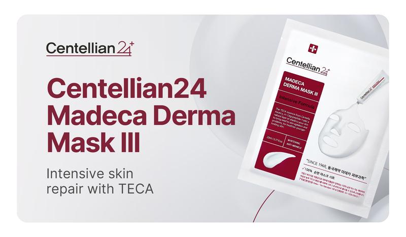 [Centellian24] Madeca Derma Mask III Intensive Formula | 24hr Hydration + Radiant Skin | Repair Sheet Mask | Korean Skincare | 1pc (0.77 fl oz)