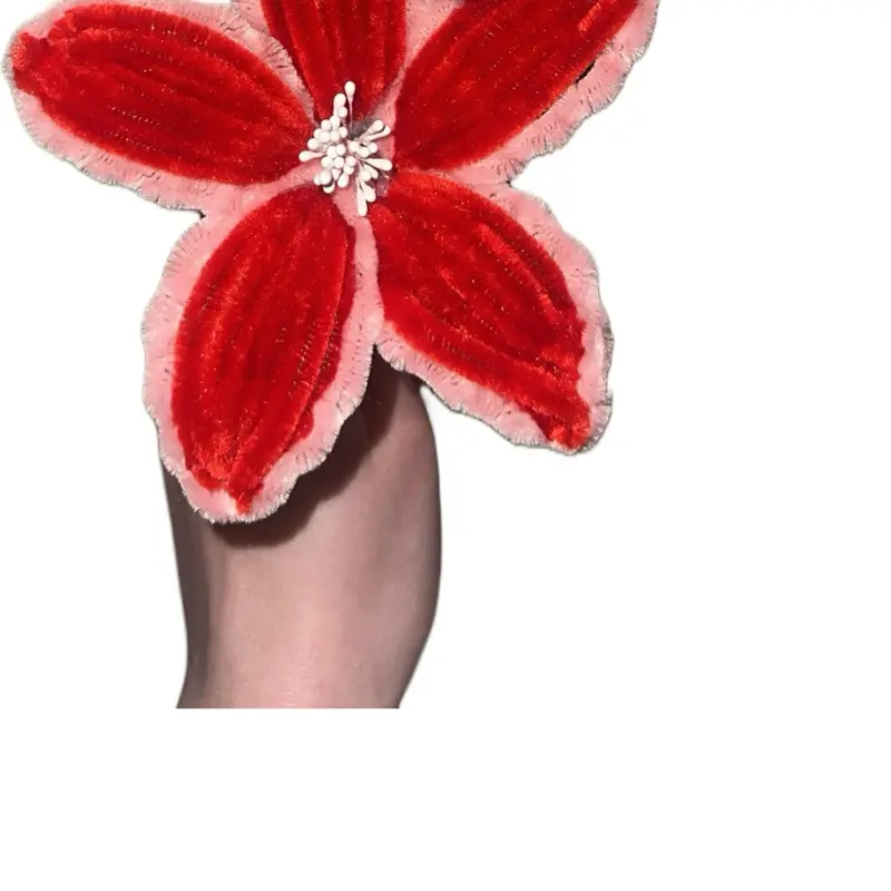 Red w/light pink border ForeverFlower