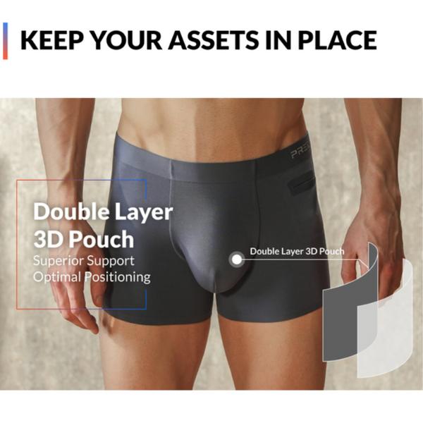 PREDICTION Ryder Series – Single Pack | Patented 1 Pocket Men’s Underwear, 4″ Inseam, Premium Modal Fabric, 3D Pouch, Seamless Design
