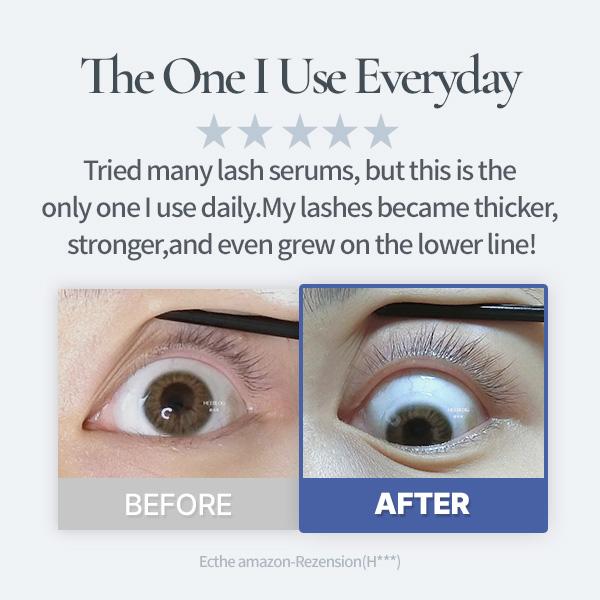 [COSNORI] Long Active Eyelash Serum 2-Pack (0.3 fl. oz. x2) | Korean No.1 Lash Serum | Vegan & Prostaglandin-Free | Daily Lash Care