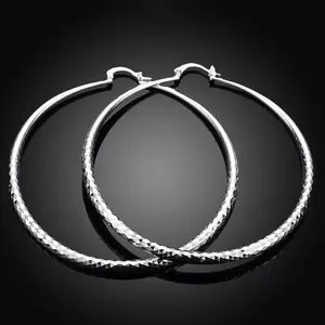 【Freeship】S925 Eearrings Hoop Large Size For Her No Trnish