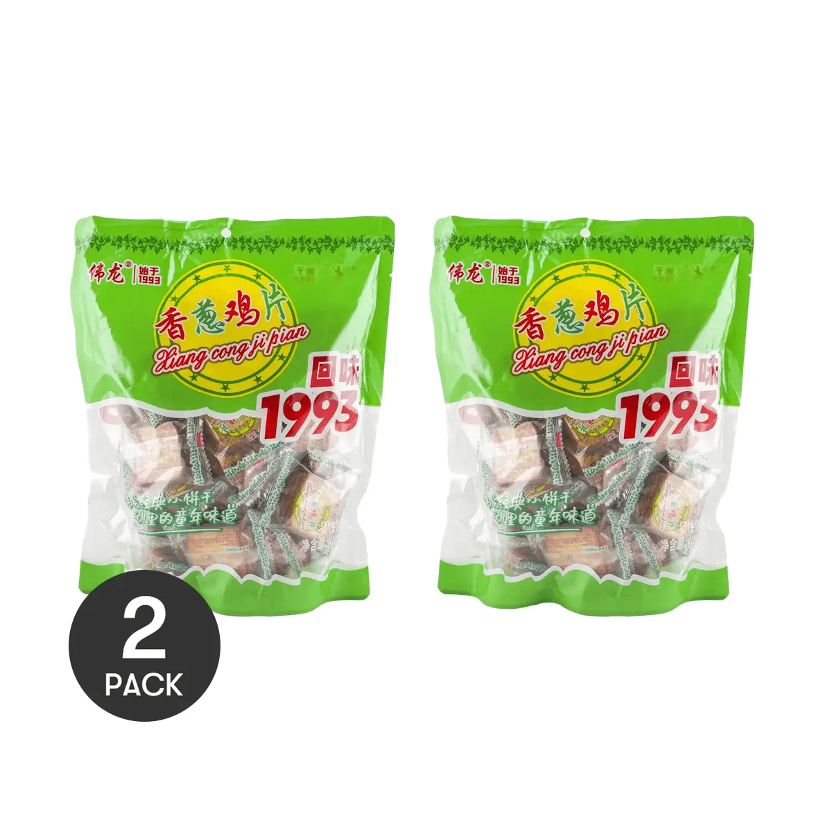 WL Scallion Chicken Crackers 2 Pack 14.7 oz Nostalgic Snack