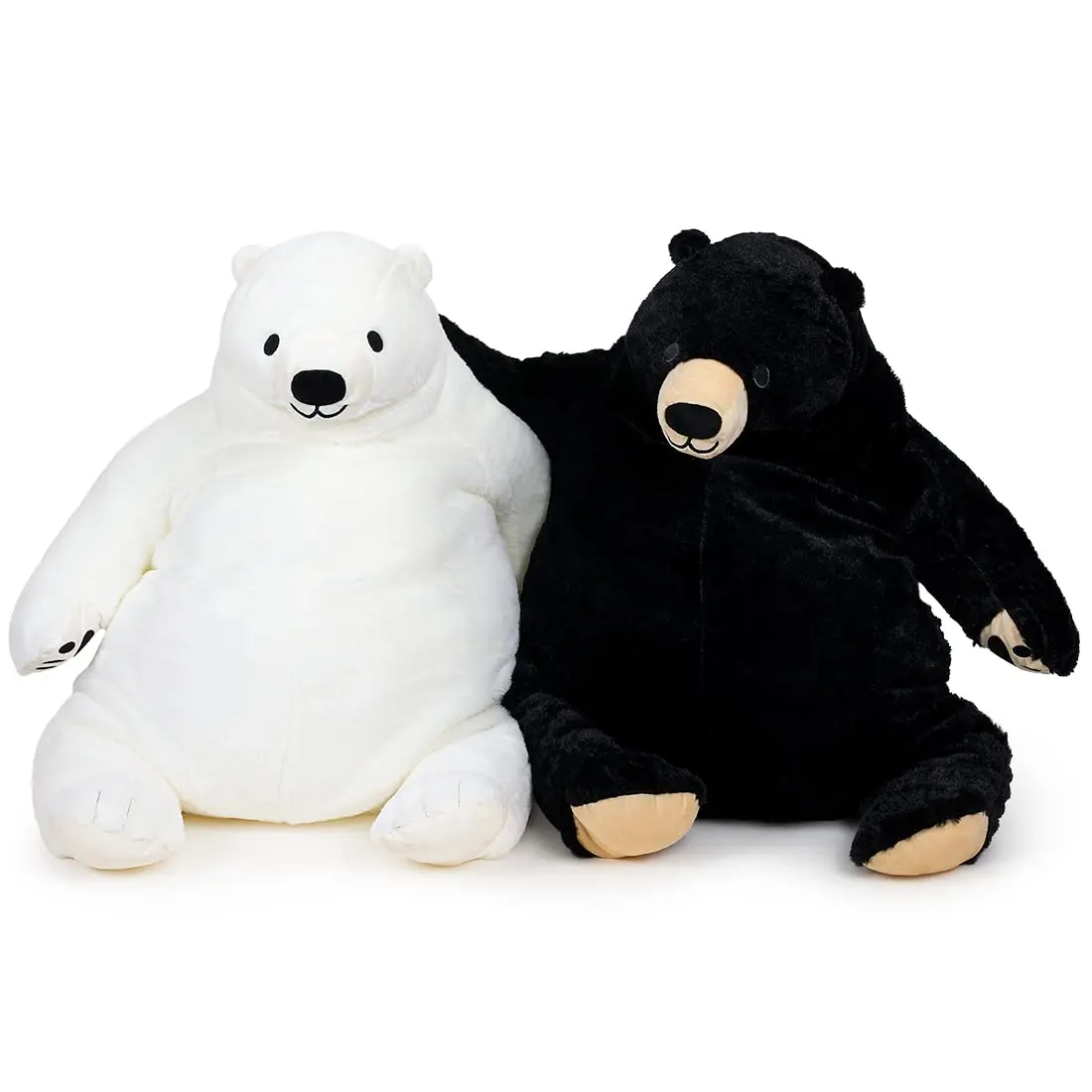 Chubbyjoy Djungelskog Giant Weighted Stuffed Animal Teddy Bear - 23in/23.6in/31in/39in/60cm Unisex Super Soft Fluffy Safe Material Plush, Animal Shaped Stuffed Toy Hugging Pillow, Aesthetic Room Plush for Kids, Christmas Gift, Soft Stuffed Figure, Weighte