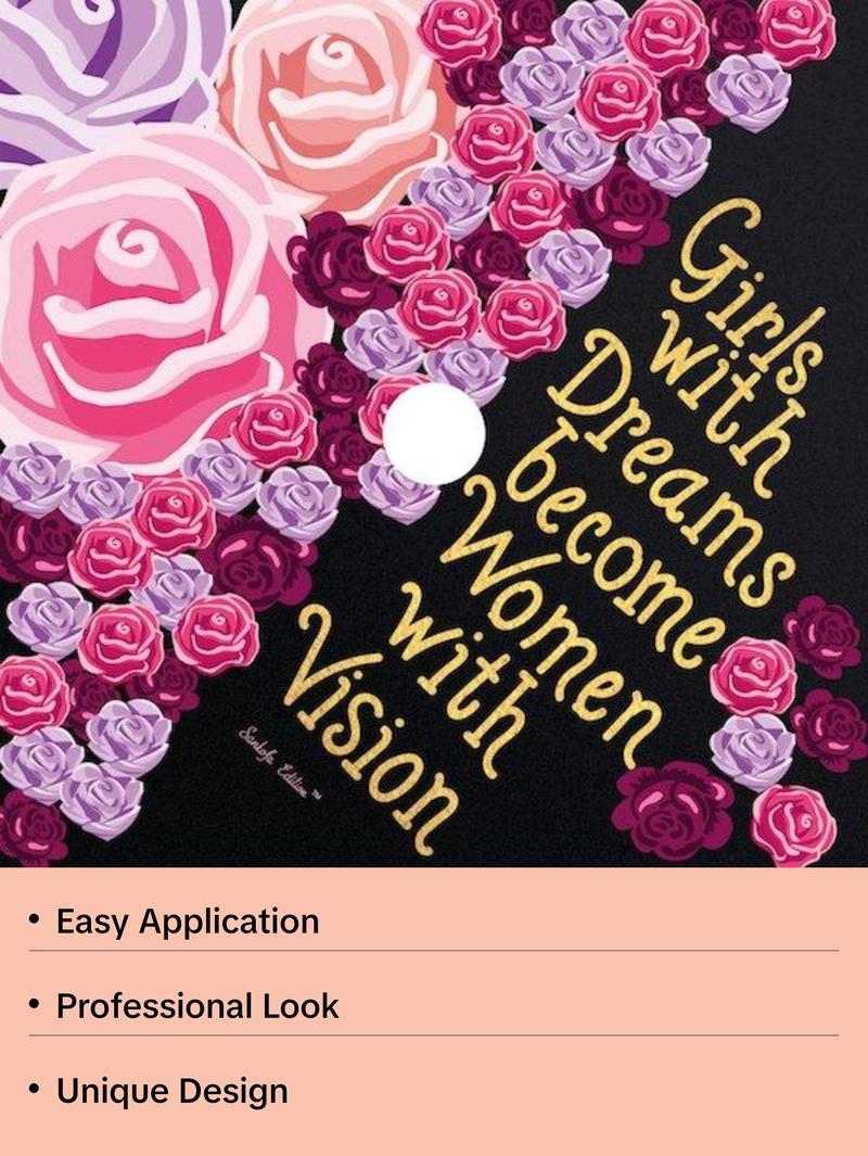 Girls With Dreams Become Women With Vision Graduation Cap Topper