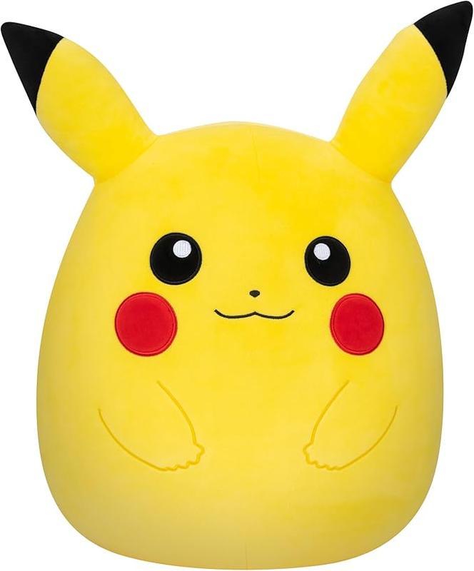 Squishmallows Pokémon 14-Inch Pikachu Plush, Yellow