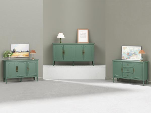 RoyalCraft Console Table, Sideboard Buffet Cabinet with Storage, Sliding Doors & Adjustable Shelves, Sofa Table Behind the Couch, Modern Accent Coffee Bar for Entryway, Living Room, Dining Room, Kitchen