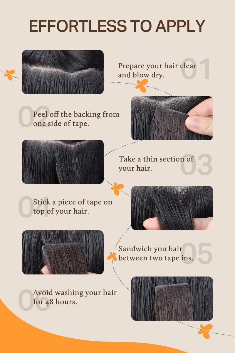 Doores 50g 14-24inch injected Tape in Hair Extensions 100% Human Hair No Glue No Clip, Pre-Bonded more Invisible Doores 50g 14-24inch injected Tape in Hair Extensions 100% Human Hair No Glue No Clip, Pre-Bonded more Invisible