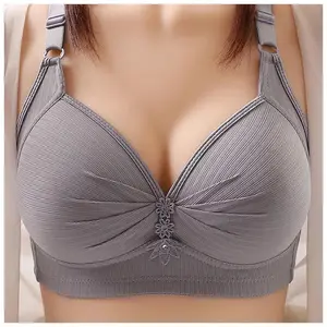 Women's Push-Up Wireless Bra Comfortable Support Wireless Solid Color Adjustable Straps Underwear No Size Underwear Women's Underwear Bride Underwear