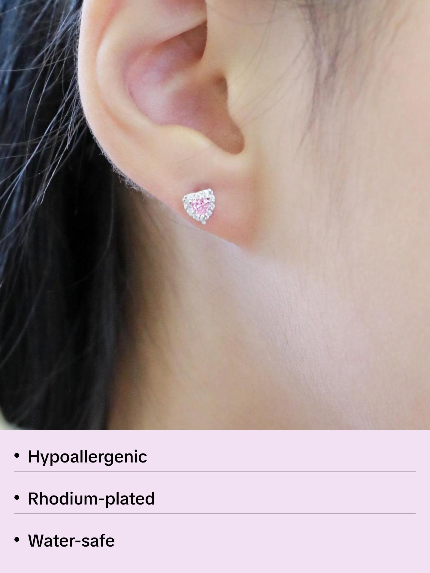 Cecilia Stud Earrings in 925 Sterling Silver