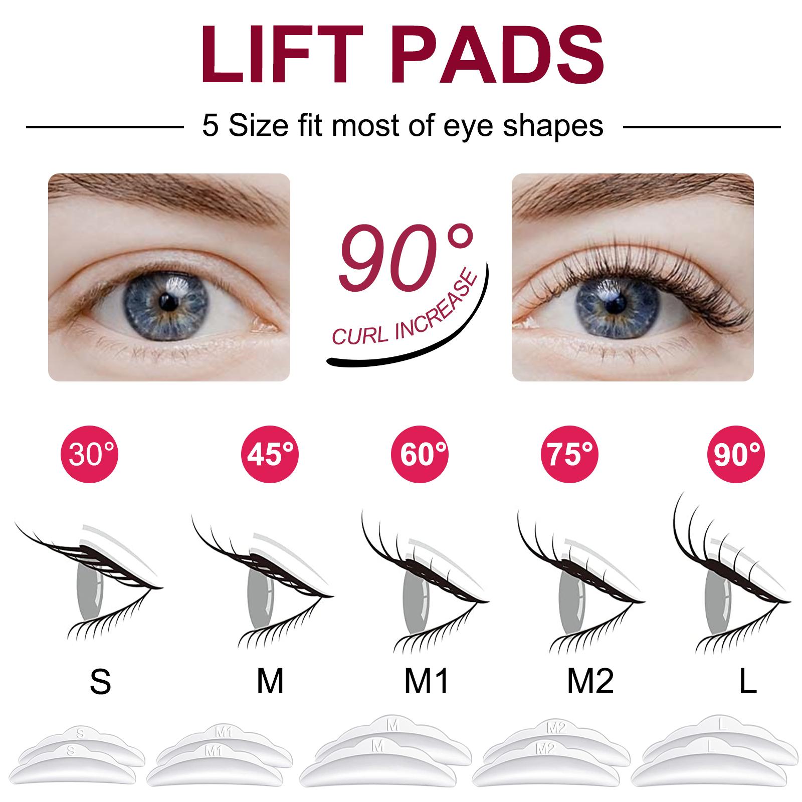ALIVER Silicone Lash Lift Kit - Salon-Grade DIY At-Home Makeup Set with Eye Shields, Pads & Accessories, Lifted Curve, Natural Curls, Long-Lasting, Labelled Steps, Clean Application for Youth Beauty & Personal Care