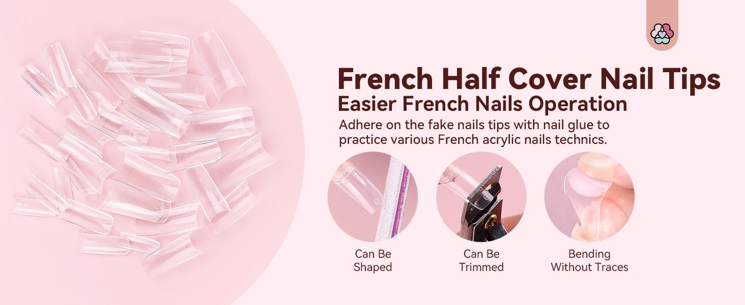 SAVILAND Practice Hand Kit: Flexible Movable Fake Hand for Acrylic Nails with 200 Nail Tips Glue Brush Clipper—Ideal for Beginners Manicure Training