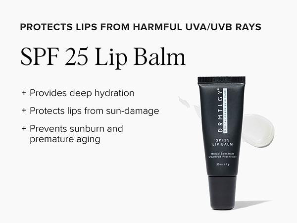 DRMTLGY SPF 25 Lip Balm 0.25 oz with Peppermint