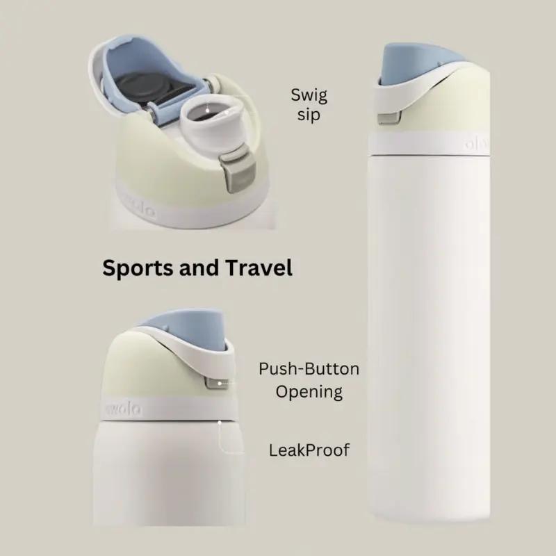 Owala Sugar Plum Fairy Edition 24/32oz Free Sip Valentines 2026 Water Bottle, Cute FreeSip Water Bottle Insulated Leakproof Stainless Steel Cup for Everyday Use Design Perfect for Teens, Girls, Travel & Work