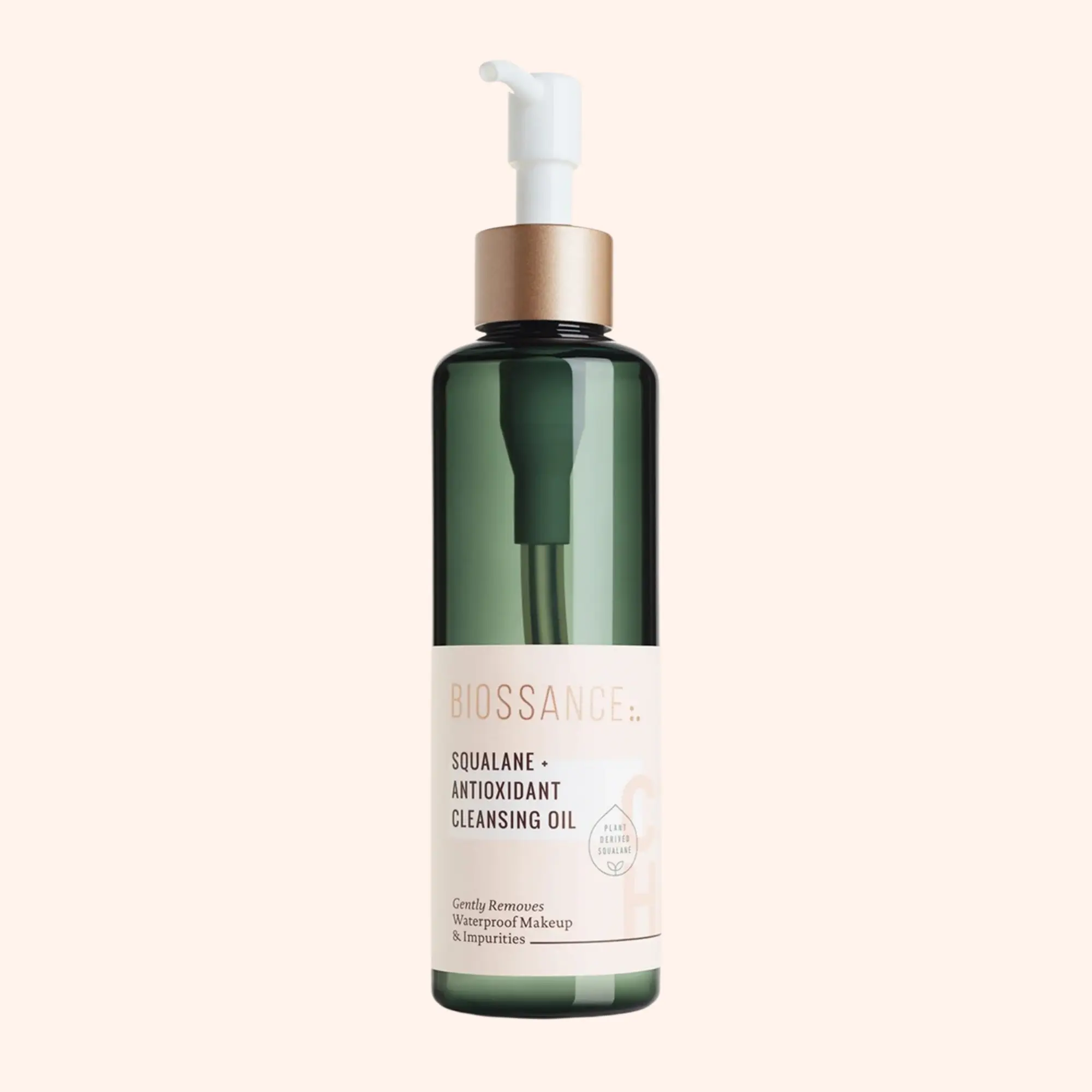 Biossance Squalane + Antioxidant Cleansing Oil. Lightweight Facial Oil Cleans Deep into Pores, Removes Makeup and Hydrates Skin. For all Skin Types
