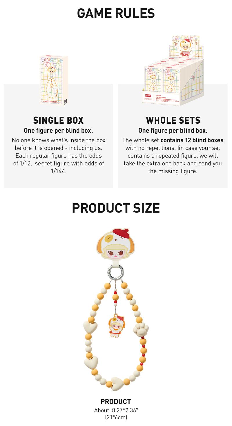 [Spanish] – POP BEAN – Fiesta de Pijamas – Colgante para Teléfono en Caja Sorpresa