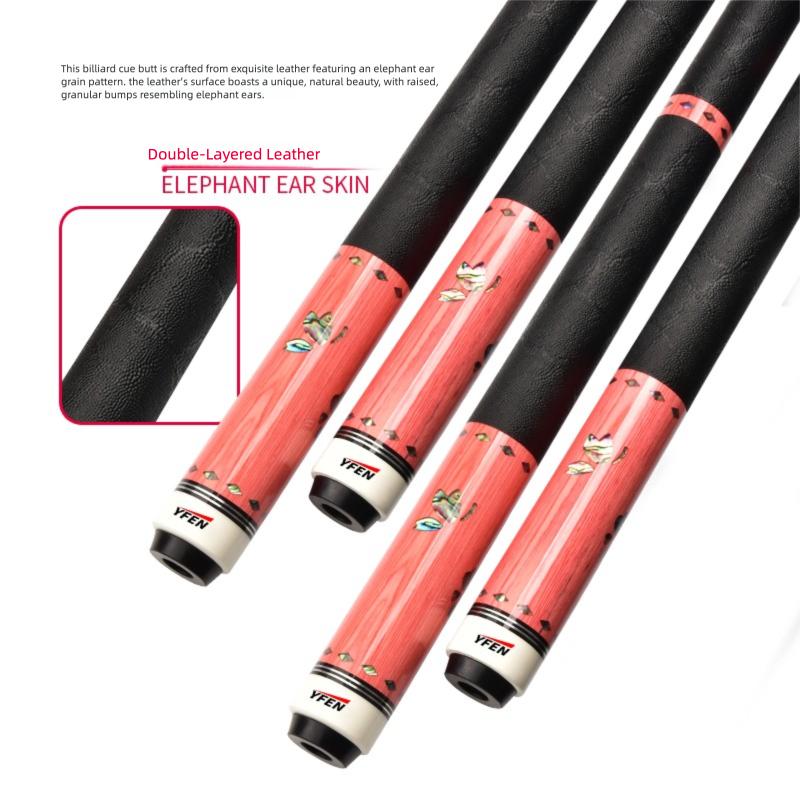 YFEN Professional Carbon Fiber Pool Cue Stick Set 11.8mm Low Deflection Durable with Extension Tip,Adjustable Breathable Billiard Glove,Premium Pool Cue Chalk, Cloth Case for Enhanced Precision