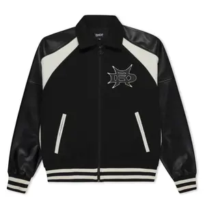 Luther Leather Jacket (Black / Sand)