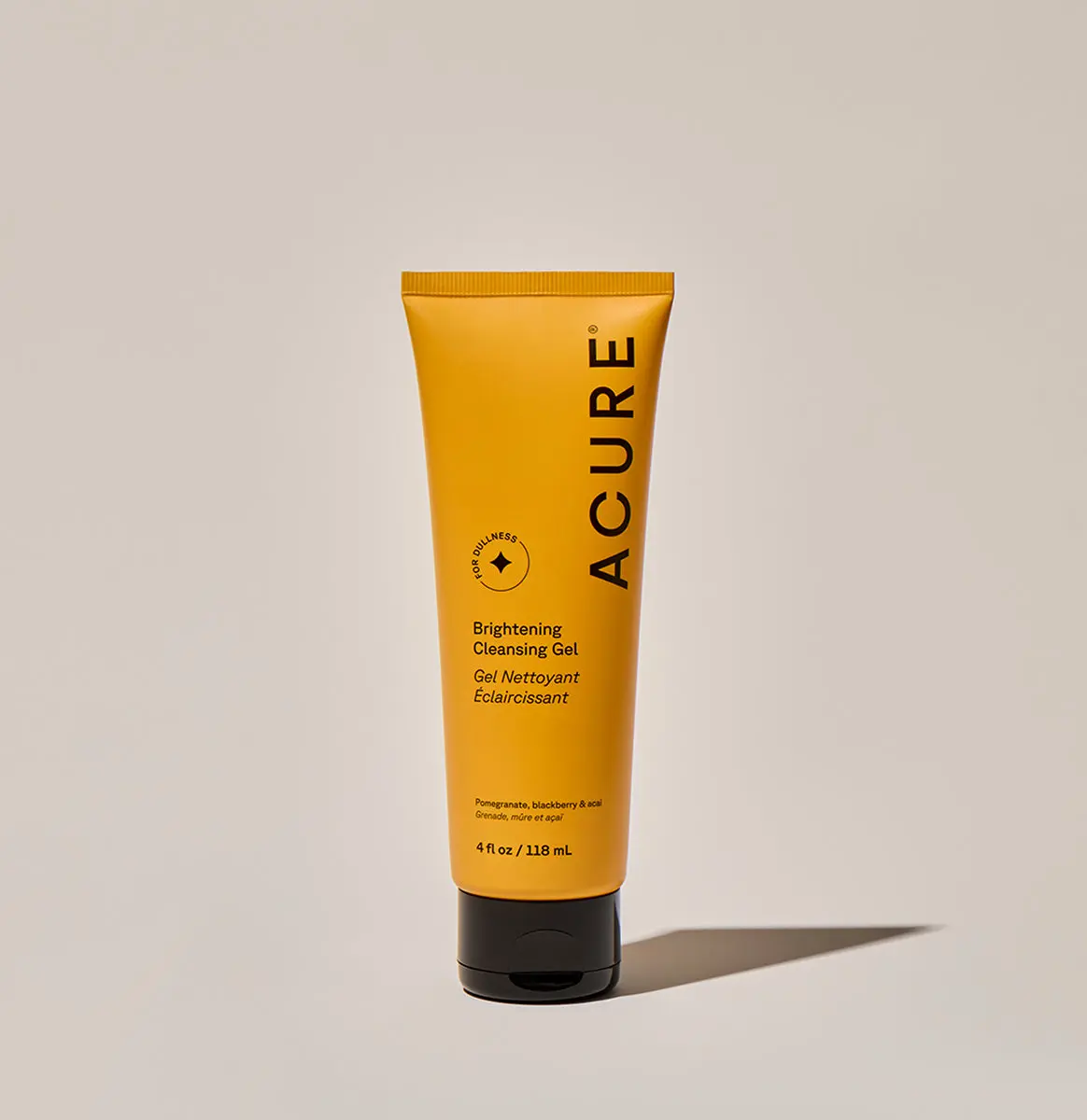 Brightening Cleansing Gel - ACURE - Gentle Facial Wash for All Skin Types - 4 fl oz - Nutrient-Packed Formula with Antioxidants for Radiant Skin Daily Moisturize Cleanser Non Stripping Cleanser