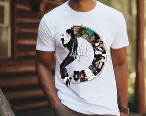Michael Jackson Albums Shirt, 80s Pop Culture T-Shirt, Retro Music Graphic Tee, Michael Jackson Fan Gift, King Of Pop T-shirt