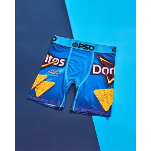 PSD Mens Doritos Cool Ranch Boxer Brief - Standard Length 7 Inch Inseam, Soft and Breathable Poly Blend Fabric