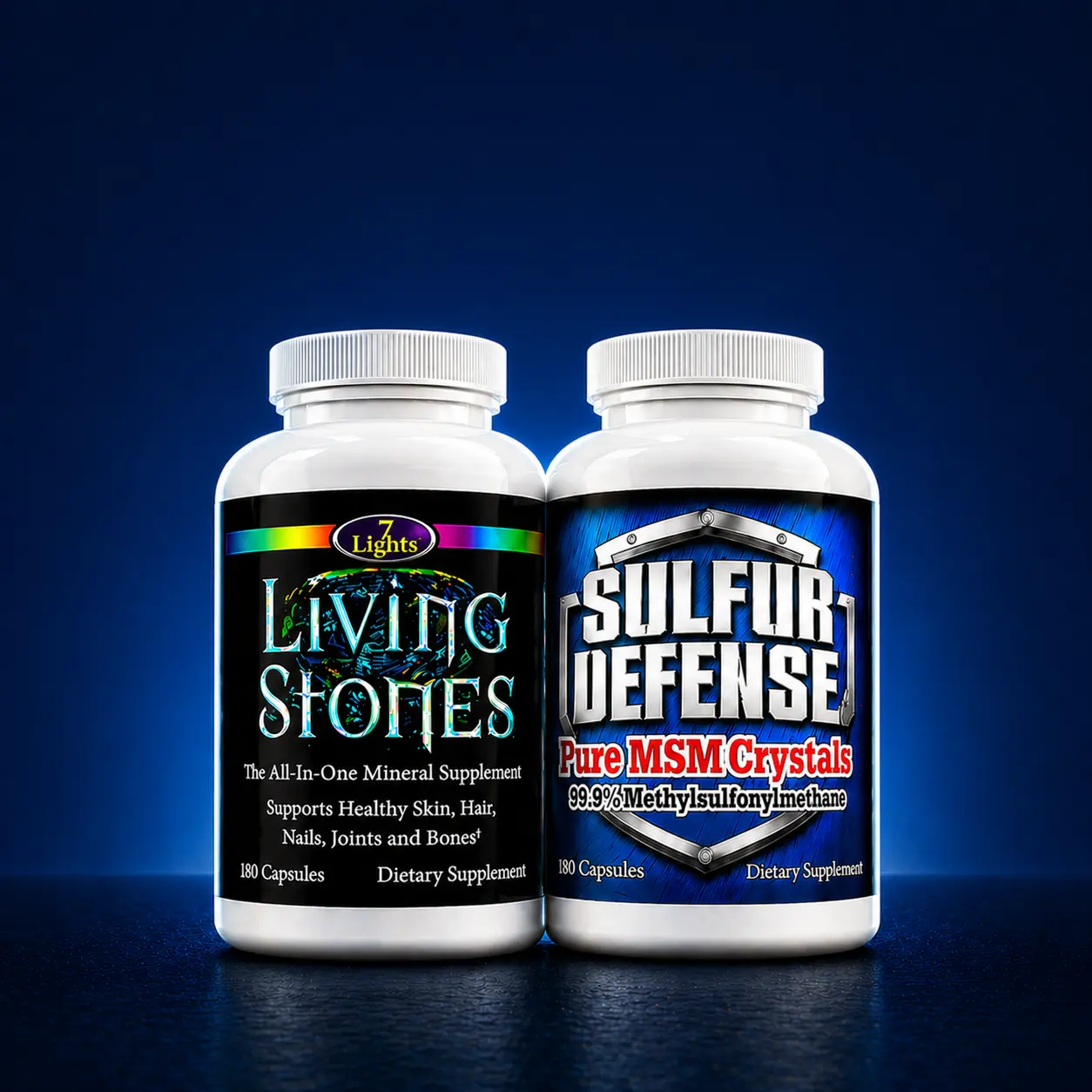 Sulfur Defense Living Stones Mineral Dietary Supplement, Supports Health, Fitness, and Muscle Function