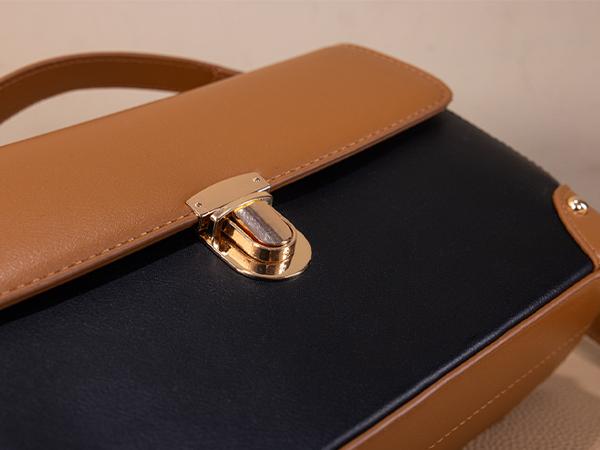 Milan Chiva Small Crossbody Purse for Women Elegant Top Handle Designer Square Bags with Adjustable Strap & Hidden Zipper Pocket 10.5 x 6 x 3.4 inches