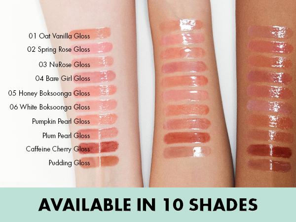 [AMUSE Seoul Official] Jel-Fit Tinted Lip Gloss | 10 Shades, High-Shine, Lipstain, Plumping, Ultra-Glossy Finish, Peptides & Cica PDRN