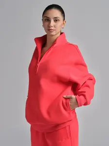 Comfrt | Basic Quarter Zip Mock Neck