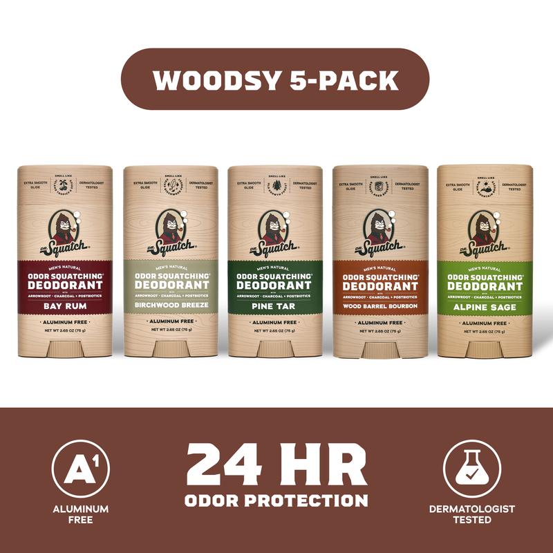 Deodorant 5-Pack - Dr. Squatch - Body Care For Men
