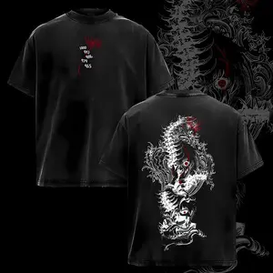Ken Kaneki Tokyo Ghoul T-Shirt – Anime Vintage Washed Oversize Tee Heavy Cotton Unisex Retro Manga Streetwear Graphic Top Special Limited Fans Edition