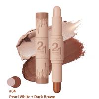 #04 Pearl White + Dark Brown
