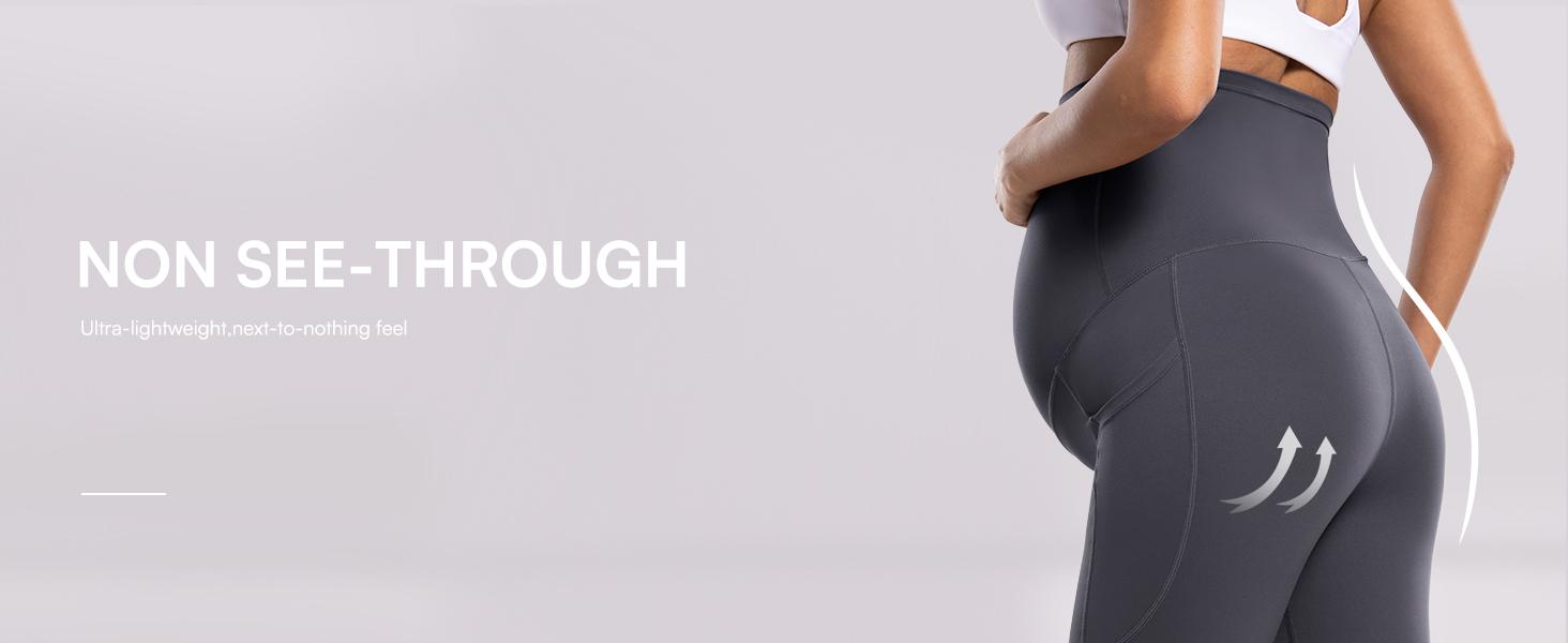 POSHDIVAH Women's Maternity Flare Leggings Over The Belly Pregnancy Workout Active Yoga Lounge Bootcut Pants with Pockets maternity bottom