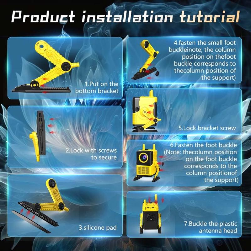 XBJ Projector Smart Outdoor Projector with Android TV 11.0, 1920x1080P Resolution, WiFi & Bluetooth, 120° Rotatable Auto Focus, Netflix & 5000+ Apps - Perfect for Home & Outdoor Movie Experiences Audio