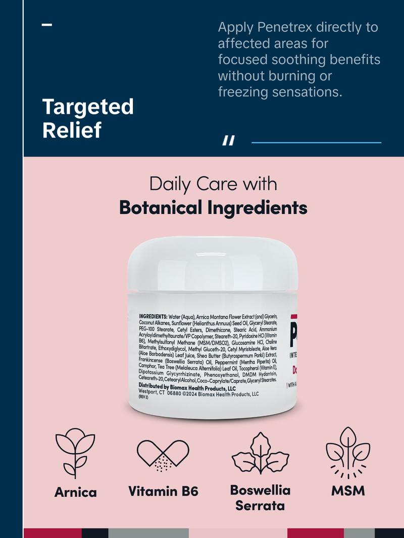 Penetrex Joint & Muscle Therapy, 2 Oz. Cream Daily Moisturizing Body Care Soothing Scent Body Care Daily Body Care Daily