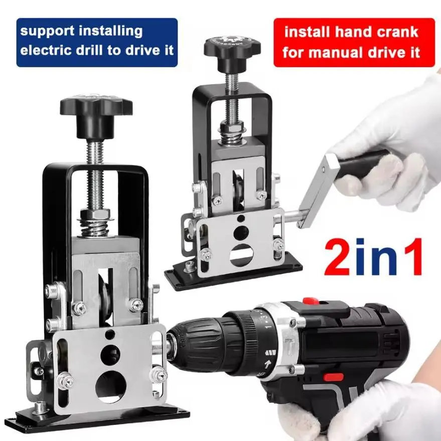 Professional Manual Wire Stripping Machine Drill Powered Hand Crank Wire Stripper Tool for 1-25mm Cable Efficient Wire Processing for Electricians Handle Hand Tools Hardware
