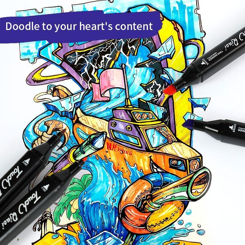 Dual Tip Artist Alcohol Markers Set 80 PCS for Coloring Drawing Sketching Card Making & Illustration Ideal for Adults Kids Dual Tip Artist Alcohol Markers Set 80 PCS for Coloring Drawing Sketching Card Making & Illustration Ideal for Adults Kids