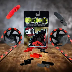 Black & Red Chain Caps Black & Red Chain Caps